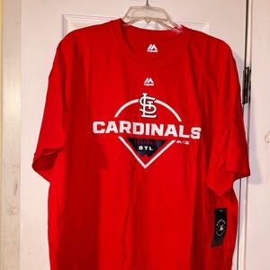 ⚾️🏟️ 2XL St. Louis Cardinals MLB Baseball Diamond Shirt ⚾️🏟️ NWT